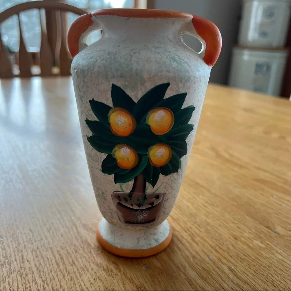Italian orange tree vase